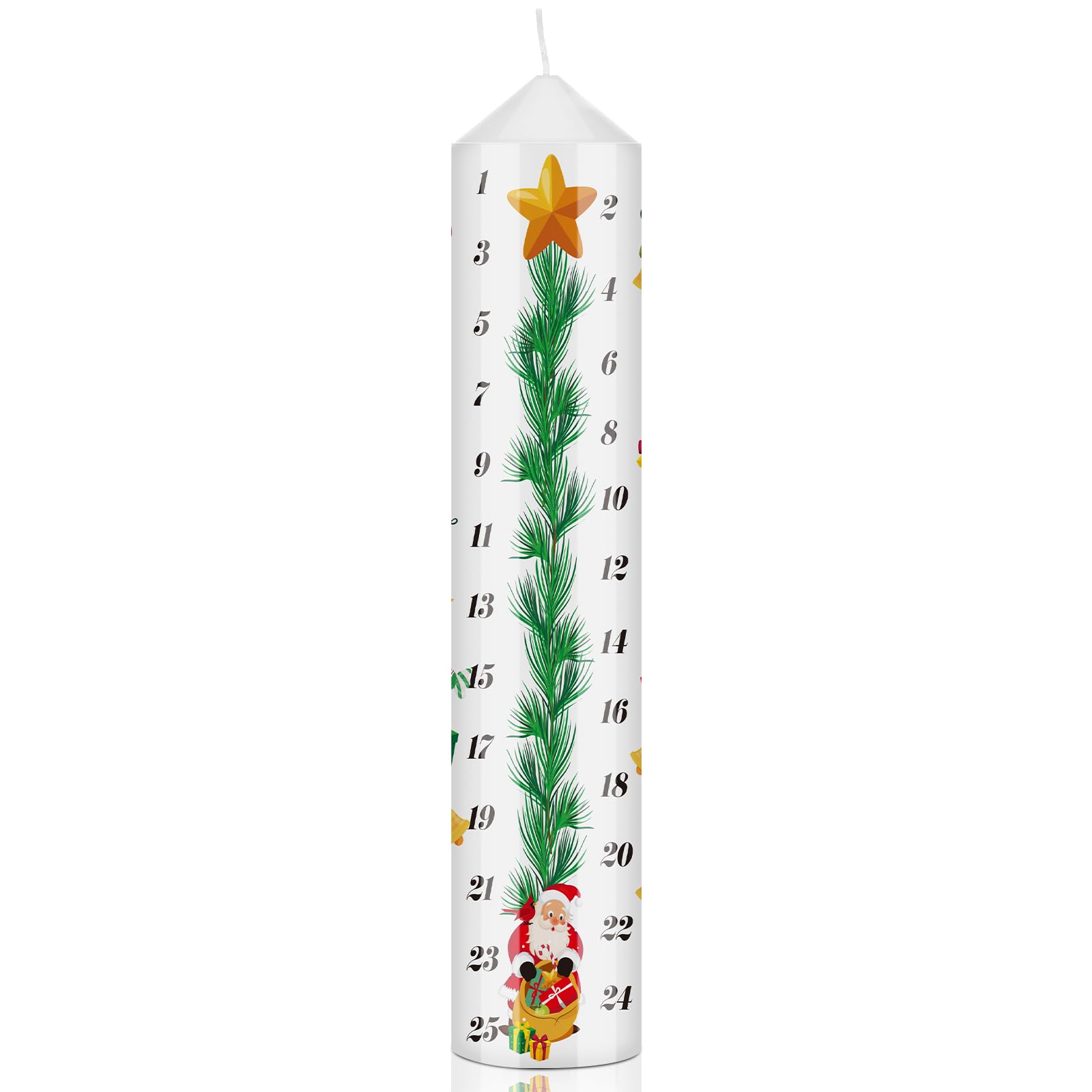 Amazon.com: Jutom Christmas Advent Candle Countdown Christmas